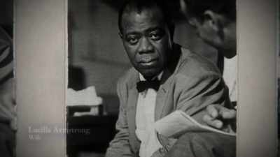{\an8}He blew up. He put it on the line. - Louis Armstrong's Black & Blues