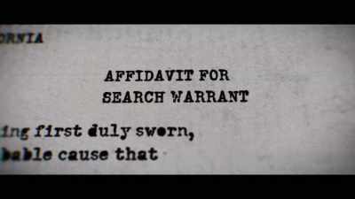 {\an8}He was eventually served
with three search warrants. - This Is the Zodiac Speaking