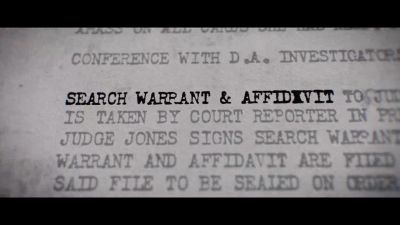 {\an8}He was eventually served
with three search warrants. - This Is the Zodiac Speaking