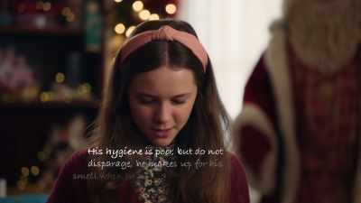 {\an8}He makes up for his smell when
he pulls Santa's carriage." - Mystery on Mistletoe Lane