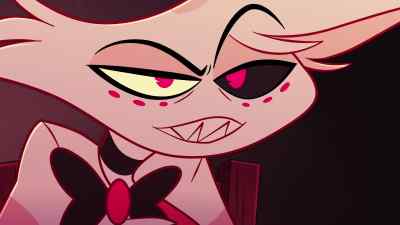 {\an8}Hehehe!
It's hilarious you think - Hazbin Hotel