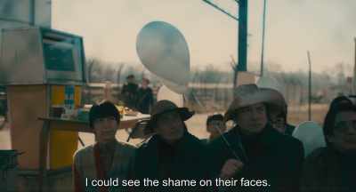 {\an8}I could see the shame on their faces. - Minamata
