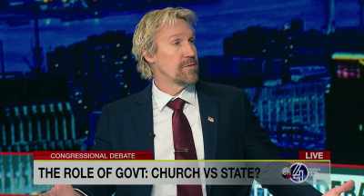 {\an8}I don’t, but I do have a problem - God's Not Dead: In God We Trust