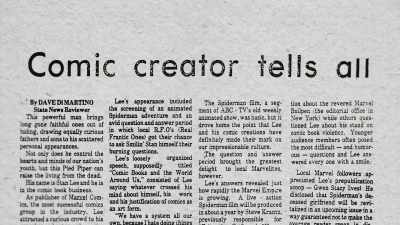 {\an8}I was going to colleges
and television shows - Stan Lee