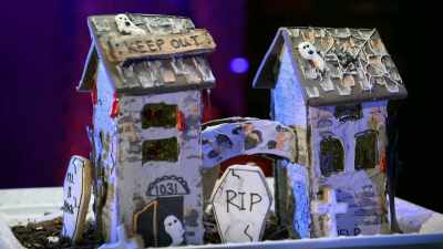 {\an8}I have created for you all,
a 3D haunted tower. - Halloween Cookie Challenge