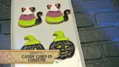{\an8}I made candy corn cookies - Halloween Cookie Challenge