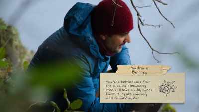 {\an8}I mean, I've heard that
this tree came from Spain, - Chefs vs Wild