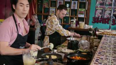 {\an8}I would not put ghee
in the batter. - No Recipe Road Trip With the Try Guys