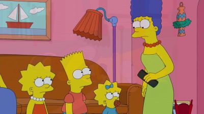 {\an8}(imitates honking horn) - The Simpsons
