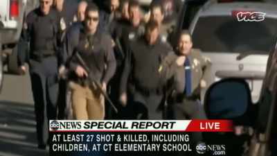 {\an8}-In a grotesque twist,
even school shootings - While The Rest Of Us Die