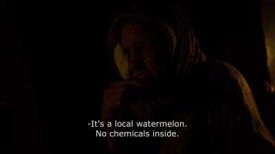 {\An8}It's a local watermelon.
No chemicals inside. - Honeyland
