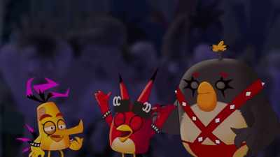 {\an8}[laughing] - Angry Birds: Summer Madness