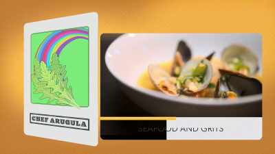 {\an8}LEON: Chef Arugula said,
"looks great. Flavor lacking. - Secret Chef