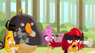 {\an8}Let's try it again
with a little less screaming - Angry Birds: Summer Madness