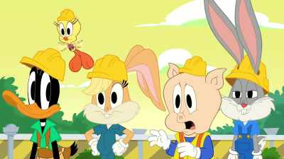 {\an8} Maybe take
things nice and slow. - Bugs Bunny Builders