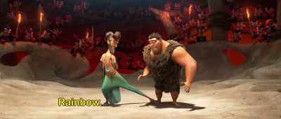 {\an8}Monkeys, I have mastered your zesty
and expressive language. - The Croods: A New Age