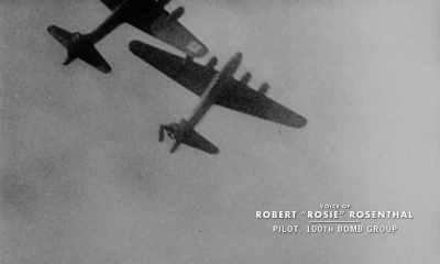 {\an8}My plane, Rosie's Riveters,
was badly damaged, - The Bloody Hundredth