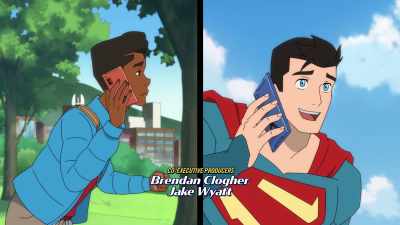 {\an8}Oh, I had some errands to run.
Jimmy, I'm going for it today. - My Adventures with Superman
