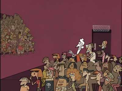 {\an8}Oh, I wish Toots hadn't died - Clone High