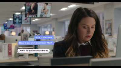 {\an8}Oh, no! So sorry, bank screw up. - Inventing Anna