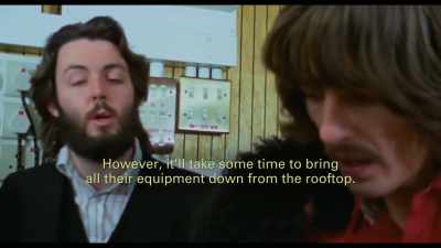 {\an8}- Oh, right.
- So, it's like-- - The Beatles: Get Back