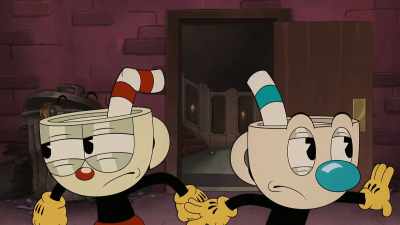 {\an8}[panting] - The Cuphead Show!