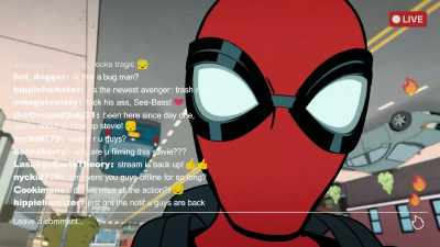 {\an8}[phone pinging] - Your Friendly Neighborhood Spider-Man