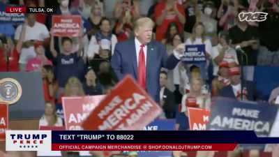 {\an8}-President Trump
was ridiculing the notion - While The Rest Of Us Die