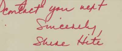 {\an8}Sincerely, Shere Hite." - The Disappearance of Shere Hite