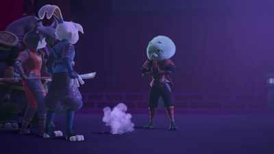{\an8}[smoke bomb hisses] - Samurai Rabbit: The Usagi Chronicles