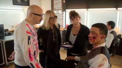 {\an8}So, this is Craig's actor
with... the old scar. - Glow Up: Britain's Next Make-Up Star