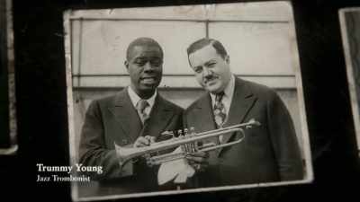 {\an8}So, Louis remembered
that he had worked for Joe Glaser, - Louis Armstrong's Black & Blues