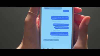 {\an8}"Sorry to do this in a text." - Feel the Beat