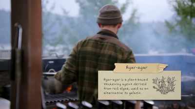 {\an8}The agar-agar is basically - Chefs vs Wild