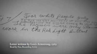 {\an8}"The Negroes were only allowed
to work in the red-light district. - Louis Armstrong's Black & Blues