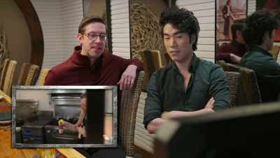 {\an8}They're getting started.
They're gonna be making
drunken noodles, - No Recipe Road Trip With the Try Guys