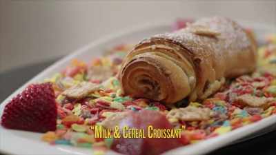 {\an8}This is the Milk
and Cereal croissant. - No Recipe Road Trip With the Try Guys