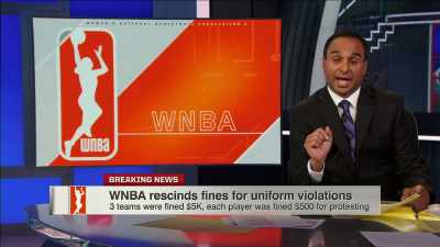 {\an8}Today the WNBA has rescinded that fine.
This is obviously a hot button issue. - Power of the Dream