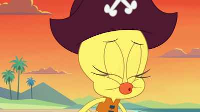 {\an8}Tweety and his pirate ship. - Bugs Bunny Builders