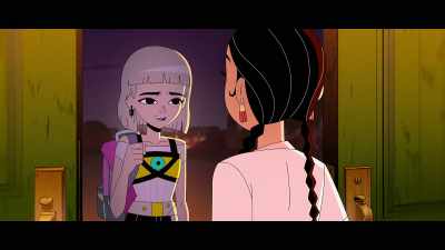 {\an8}Um, hi. I, uh, got your text. - Jentry Chau vs the Underworld
