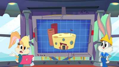 {\an8}Unfortunately, they had a major
mac and cheese spill! - Bugs Bunny Builders