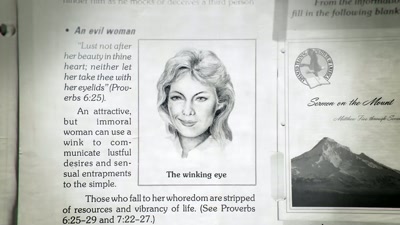 {\an8}[Voice] The winking eye.
Those who fall to her whoredom - Shiny Happy People: Duggar Family Secrets