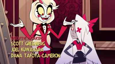 {\an8}Well, I haven't seen him
try to pull any of that here. - Hazbin Hotel
