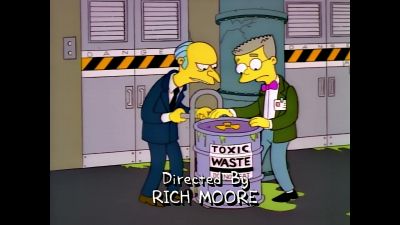 {\an8}Well, sir, where shall
we dump this batch? - The Simpsons