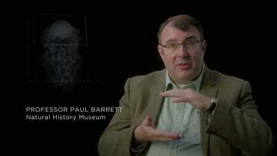 {\an8}When they first saw
these very thick, domed skulls, - Prehistoric Planet