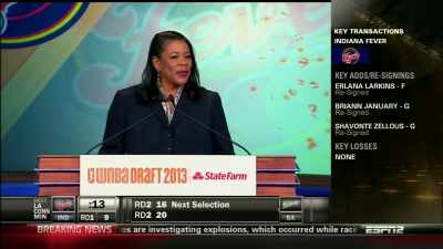 {\an8}With the ninth pick
in the 2013 WNBA draft, - Power of the Dream