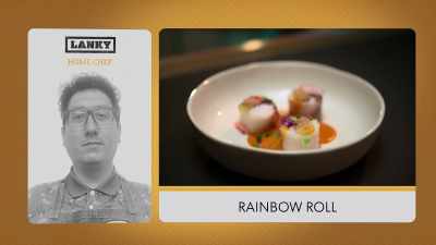 {\an8}Wrapper a bit crunchy." - Secret Chef