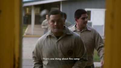{\an8}- Yeah, I think training crew. - Fireboys
