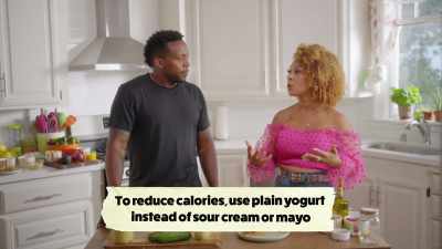 {\an8}You can substitute those
things for Greek yogurt, - What Am I Eating? With Zooey Deschanel