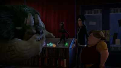 {\an8}-Yum! [grunts]
-I'm not anybody's lunch. Got it? - Wizards: Tales of Arcadia